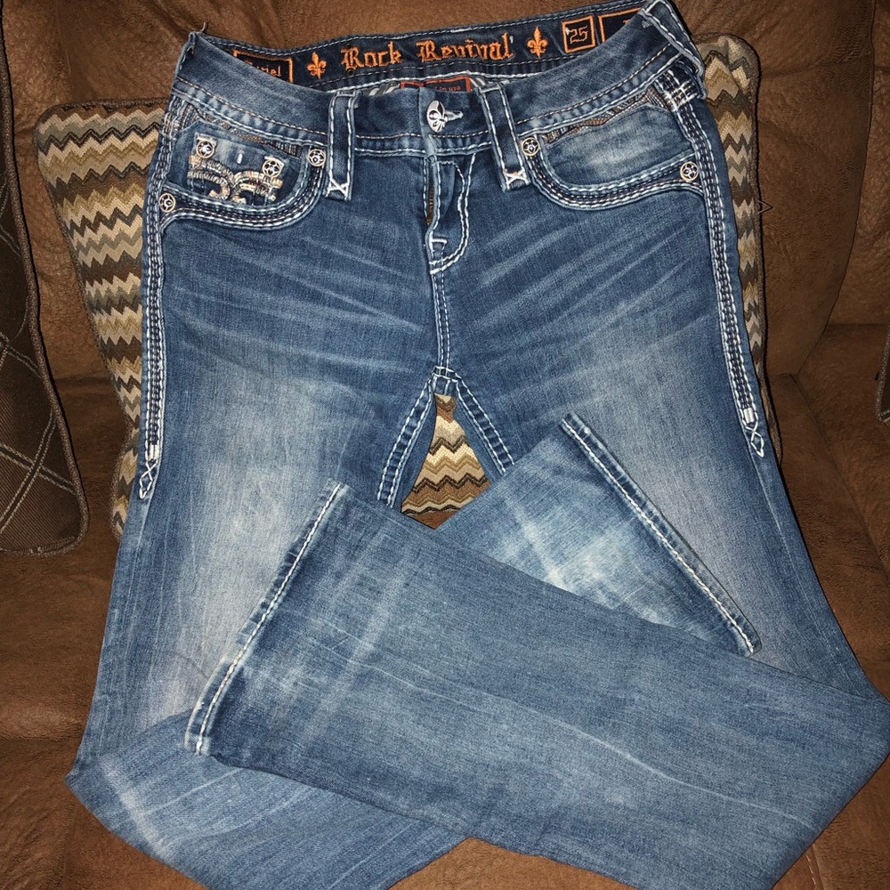 Barely worn Rock Revival jeans size 25 x 30